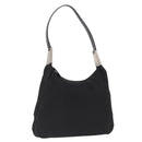 PRADA Shoulder Bag Nylon Black Silver Auth 170310-1