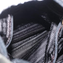 PRADA Shoulder Bag Nylon Black Silver Auth 170310-22