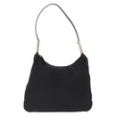 PRADA Shoulder Bag Nylon Black Silver Auth 170310-13