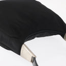 PRADA Shoulder Bag Nylon Black Silver Auth 170310-6