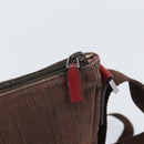 GUCCI Guccissima Shoulder Bag Canvas Brown Silver 257301 Auth 170311-10