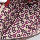 GUCCI Guccissima Shoulder Bag Canvas Brown Silver 257301 Auth 170311-11