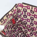 GUCCI Guccissima Shoulder Bag Canvas Brown Silver 257301 Auth 170311-19