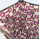 GUCCI Guccissima Shoulder Bag Canvas Brown Silver 257301 Auth 170311-20