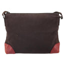 GUCCI Guccissima Shoulder Bag Canvas Brown Silver 257301 Auth 170311-2