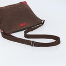 GUCCI Guccissima Shoulder Bag Canvas Brown Silver 257301 Auth 170311-7