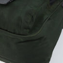 PRADA Schoudertas Nylon Groen Zilver Auth 170312-8