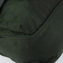 PRADA Schoudertas Nylon Groen Zilver Auth 170312-15