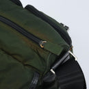PRADA Schoudertas Nylon Groen Zilver Auth 170312-20