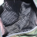 PRADA Schoudertas Nylon Groen Zilver Auth 170312-11