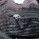 PRADA Schoudertas Nylon Groen Zilver Auth 170312-24
