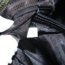 PRADA Schoudertas Nylon Groen Zilver Auth 170312-12