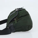 PRADA Schoudertas Nylon Groen Zilver Auth 170312-4