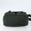 PRADA Schoudertas Nylon Groen Zilver Auth 170312-5