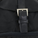 PRADA Backpack Nylon Black Silver Auth 170313-9