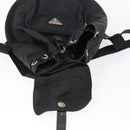 PRADA Backpack Nylon Black Silver Auth 170313-21