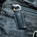 PRADA Backpack Nylon Black Silver Auth 170313-25