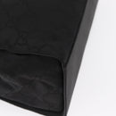 GUCCI GG Canvas Bamboo Tote Bag Nylon Black Silver 002 1010 Auth 170314-12