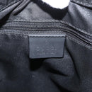 GUCCI GG Canvas Bamboo Tote Bag Nylon Black Silver 002 1010 Auth 170314-14
