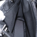 GUCCI GG Canvas Bamboo Tote Bag Nylon Black Silver 002 1010 Auth 170314-19