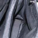 GUCCI GG Canvas Bamboo Tote Bag Nylon Black Silver 002 1010 Auth 170314-20