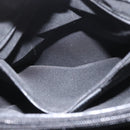 GUCCI GG Canvas Bamboo Tote Bag Nylon Black Silver 002 1010 Auth 170314-24