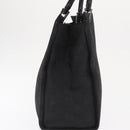 GUCCI GG Canvas Bamboo Tote Bag Nylon Black Silver 002 1010 Auth 170314-4