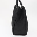 GUCCI GG Canvas Bamboo Tote Bag Nylon Black Silver 002 1010 Auth 170314-5