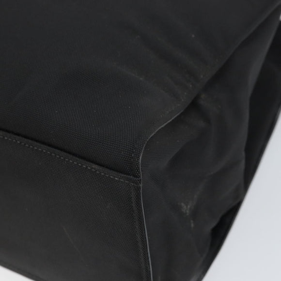 GUCCI Bamboo Tote Bag Nylon Black Silver 002 1010 Auth 170315