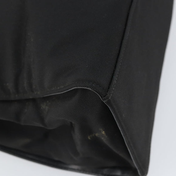 GUCCI Bamboo Tote Bag Nylon Black Silver 002 1010 Auth 170315