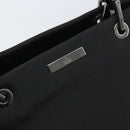 GUCCI Bamboo Tote Bag Nylon Black Silver 002 1010 Auth 170315-17