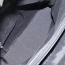 GUCCI Bamboo Tote Bag Nylon Black Silver 002 1010 Auth 170315-11