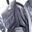 GUCCI Bamboo Tote Bag Nylon Black Silver 002 1010 Auth 170315-18