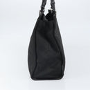 GUCCI Bamboo Tote Bag Nylon Black Silver 002 1010 Auth 170315-4