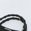 GUCCI Bamboo Tote Bag Nylon Black Silver 002 1010 Auth 170315-8
