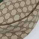 GUCCI GG Supreme Web Sherry Line Shoulder Bag PVC Beige Red Auth 170320-11