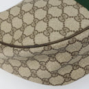 GUCCI GG Supreme Web Sherry Line Shoulder Bag PVC Beige Red Auth 170320-16