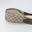 GUCCI GG Supreme Web Sherry Line Shoulder Bag PVC Beige Red Auth 170320-3