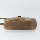GUCCI GG Supreme Web Sherry Line Bag PVC Beige Gold 116 02 024 Auth 170321-10