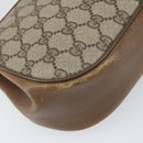 GUCCI GG Supreme Web Sherry Line Bag PVC Beige Gold 116 02 024 Auth 170321-14