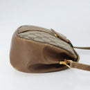 GUCCI GG Supreme Web Sherry Line Bag PVC Beige Gold 116 02 024 Auth 170321-4