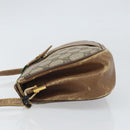 GUCCI GG Supreme Web Sherry Line Bag PVC Beige Gold 116 02 024 Auth 170321-5