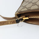 GUCCI GG Supreme Web Sherry Line Bag PVC Beige Gold 116 02 024 Auth 170321-9