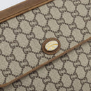 GUCCI GG Plus Supreme Shoulder Bag PVC Beige Gold Auth 170322-14