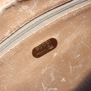 GUCCI GG Plus Supreme Shoulder Bag PVC Beige Gold Auth 170322-16