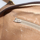 GUCCI GG Plus Supreme Shoulder Bag PVC Beige Gold Auth 170322-20