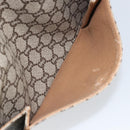 GUCCI GG Plus Supreme Shoulder Bag PVC Beige Gold Auth 170322-22
