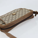 GUCCI GG Plus Supreme Shoulder Bag PVC Beige Gold Auth 170322-6