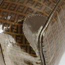 FENDI Zucchino Canvas Boston Bag Brown Auth 170329-15