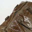 FENDI Zucchino Canvas Boston Bag Brown Auth 170329-6